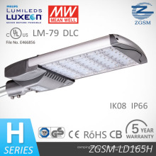 Dlc de 165W UL listado LED Roadway e área luzes 110 Lm/W